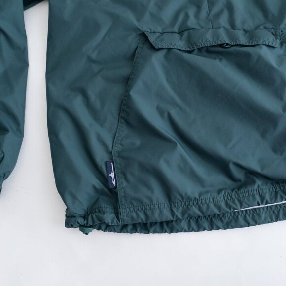 VTG Charles River Apparel Frat House Collegiate Green Pullover Nylon Jacket M - Picture 8 of 11